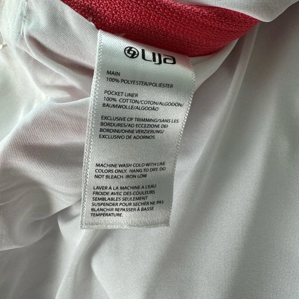 Lija Athletic Tennis Golf Skort Size 12 Lightweight Athleisure Coral Pink Shorts